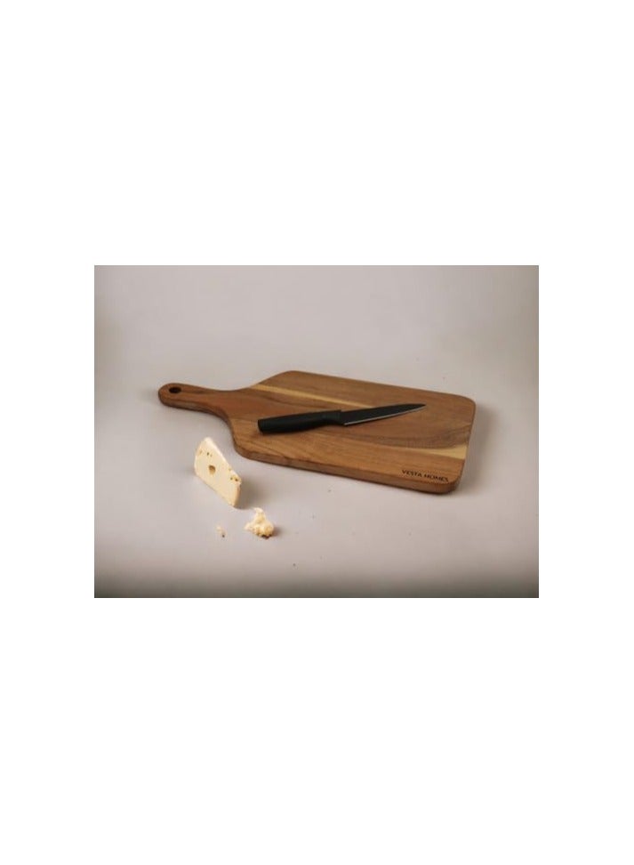 Raxoom Wooden Cutting Board/Chopping Board/Serving Board, Platter for Vegetables, Fruits, Cheese and Charcuterie | Acacia Wood | 42 x 18 x 1.5 cms - Image 4