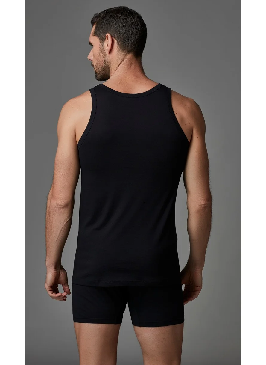 داجي Black Modal Male Undershirt