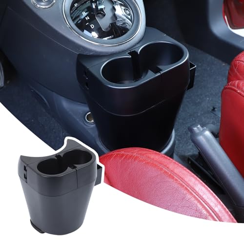 HAPPYHORSE Car Center Console Cup Holder Storage Expander Compatible with Fiat 500 2007-2015 Central Control Gear Shift Water Cup Holder Expander Storage Box Organizer Accessories - Image 1