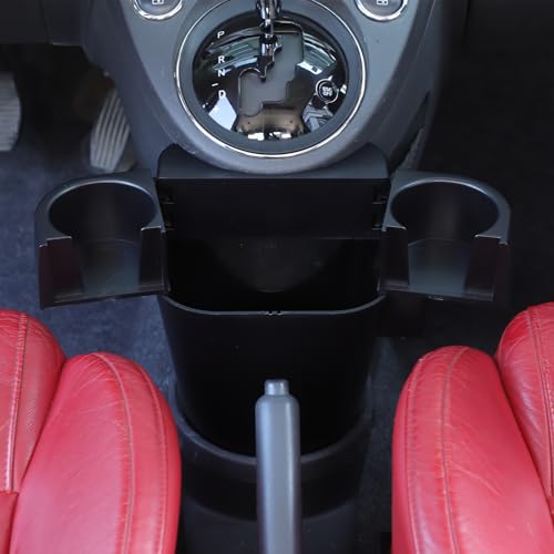 HAPPYHORSE Car Center Console Cup Holder Storage Expander Compatible with Fiat 500 2007-2015 Central Control Gear Shift Water Cup Holder Expander Storage Box Organizer Accessories - Image 2
