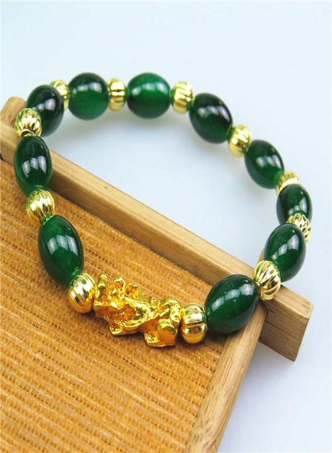 INENIMARTJ Pi Xiu Bracelet Feng Shui Black Obsidian Wealth Bracelets, Adjustable Elastic Band Mantra Amulet Bracelet for Women Men (BB) - Image 3