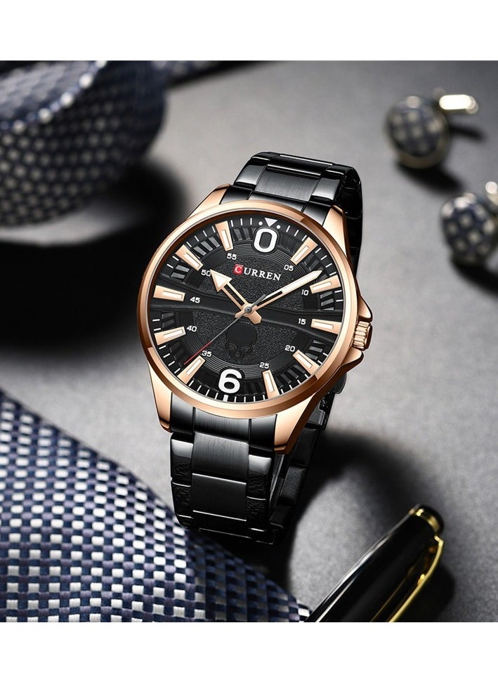 CURREN CURREN 8389 Original Brand Stainless Steel Band Wrist Watch For Men  - Image 2