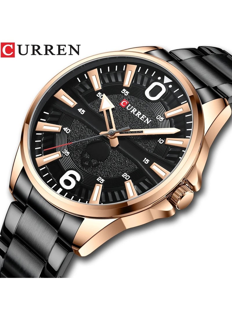 CURREN CURREN 8389 Original Brand Stainless Steel Band Wrist Watch For Men  - Image 3