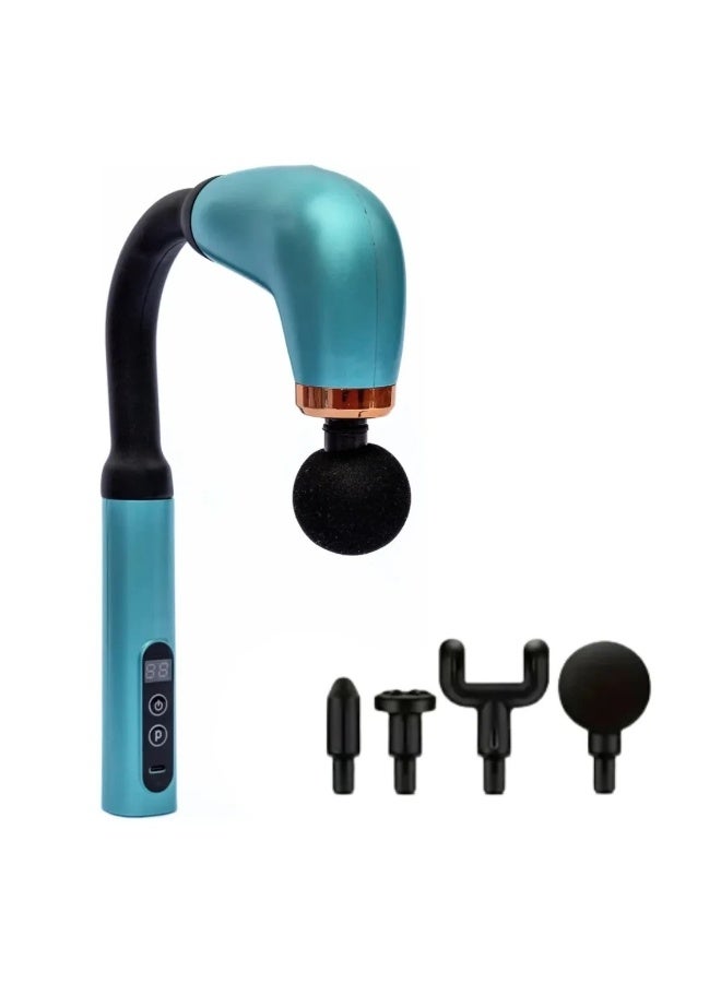 Massage Gun with Extended Handle Revolutionary U-Shaped Back Massager For Pain Relief Deep Tissue Body Massage Hammer For Neck Shoulder Leg Reach Every Muscle with Ease - Image 1