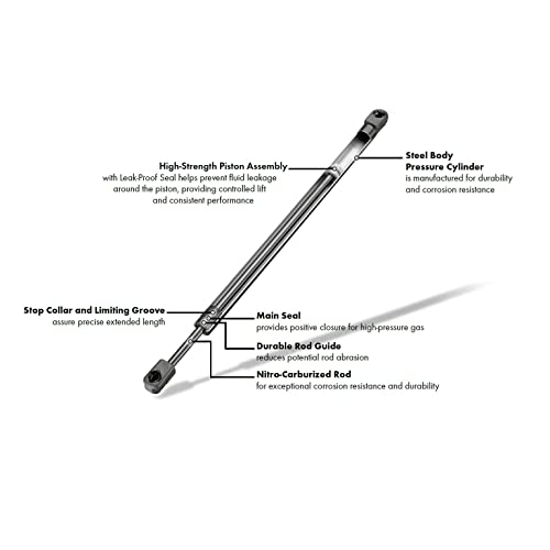 SCHNORKEL 1Pcs 23.03 In Rear Back Lift Supports Compatible With Chevrolet 2010-2015 EQUINOX liftgate tailgate Hatch trunk Struts Power Liftgate, Right Side, Require one - Image 3