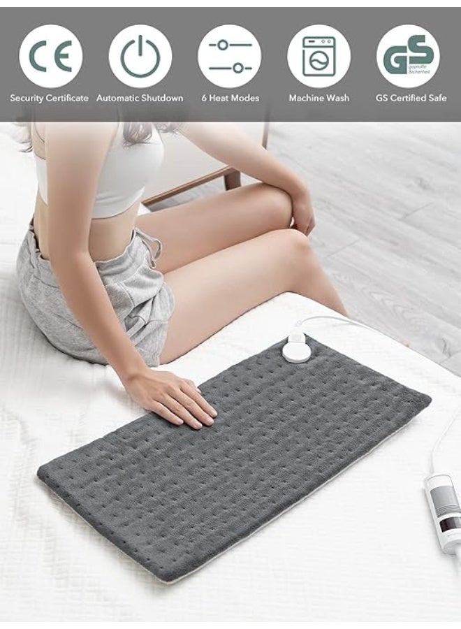 مخدة تدفئة كهربائية بقماش فائق النعومة – 6 مستويات حرارة – تسخين سريع مع خاصية الإغلاق التلقائي – للرقبة والساقين – مقاس 30×60 سم - Image 5