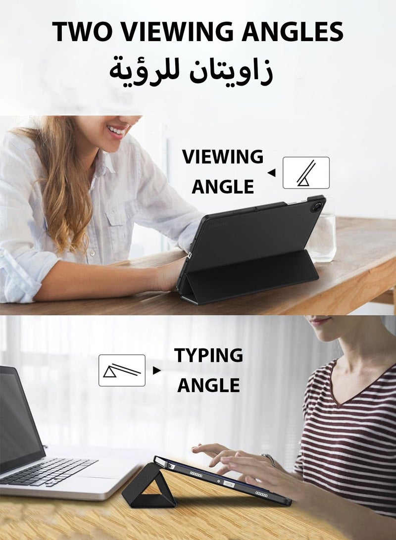 XnYao Case for Galaxy Tab A9+/A9 Plus 11 inch , Slim Stand Protective Smart Cover for Tab A9 Plus Tablet (SM-X210/X216/X218),Auto Wake/Sleep, Black - Image 4