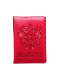 We Happy Travel Passport ID Card Wallet Holder Cover RFID Blocking Leather Purse Case Russia  - Image 1