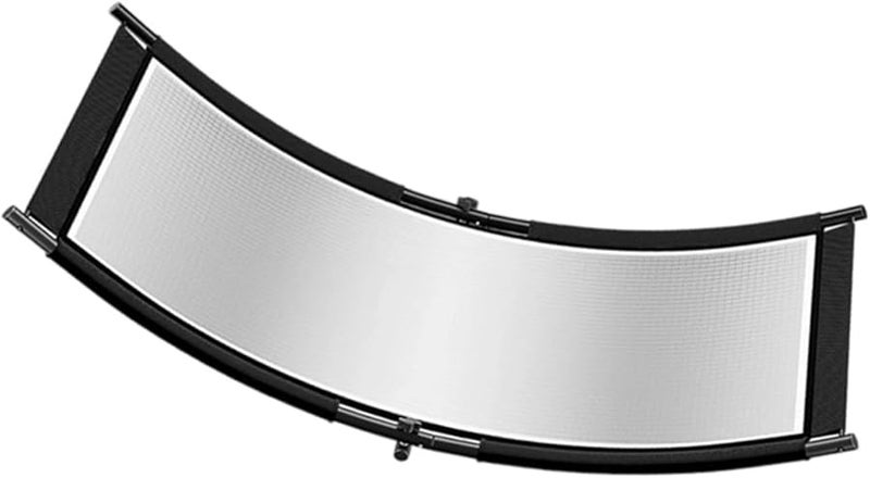 Large Curved Metal Photography Reflector Enhanced Light Reflection Studio Portraits Product Shot Easy Fold - Image 1