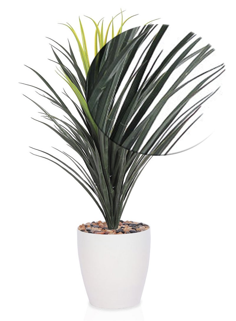 تالا نبات صبار صناعي ديكوري بارتفاع 95 سم – تصميم طبيعي واقعي مع أصيص أبيض أنيق مثالي لتزيين المنازل والمكاتب - Image 3