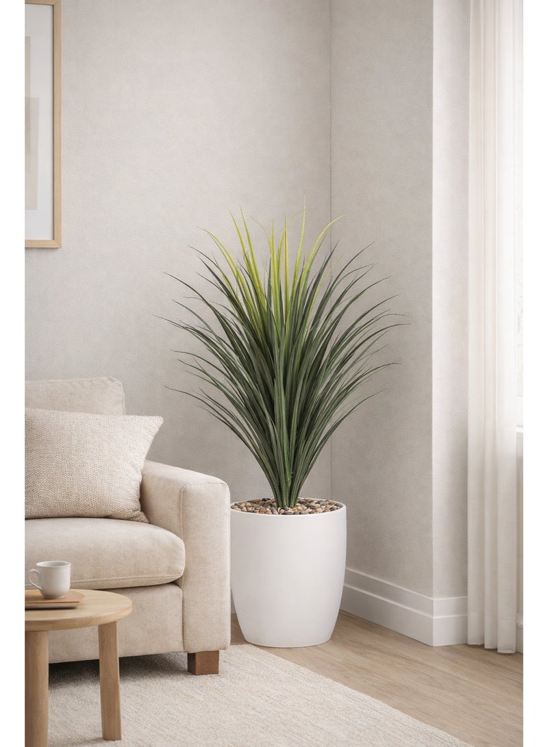 تالا نبات صبار صناعي ديكوري بارتفاع 95 سم – تصميم طبيعي واقعي مع أصيص أبيض أنيق مثالي لتزيين المنازل والمكاتب - Image 4