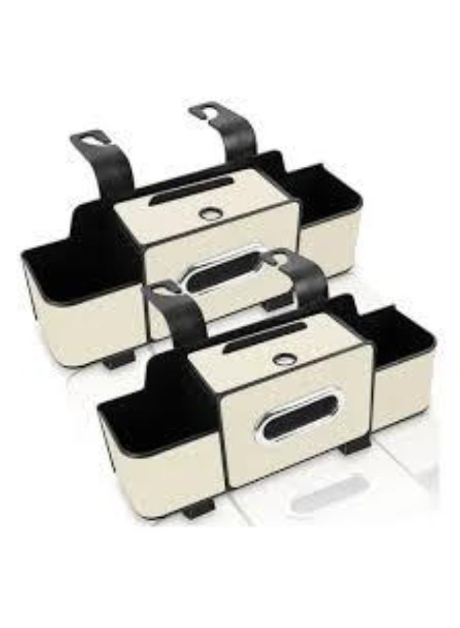 Car Back Seat Organizer – Beige - Image 2
