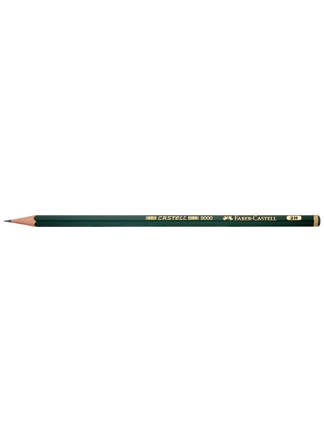 FABER-CASTELL 9000 Black Lead Pencil Color: 2H  - Image 3