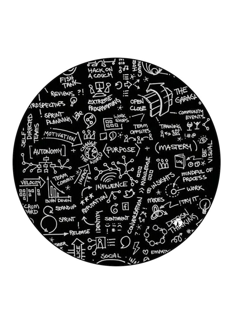 RKN English Phrases Printed Mouse Pad Multicolour
