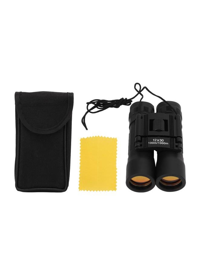 Thoraya - Binoculars 12X30 Optical Red Film Mini Binoculars Outdoor Travel Portable Telescope - Image 1