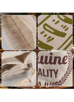 KASTWAVE 2Pcs Linen Bread Bags for Homemade Storage - 11.81"x15.75" Reusable Drawstring Bags for Artisan, Bakery, and Baguette Bread  - Image 2