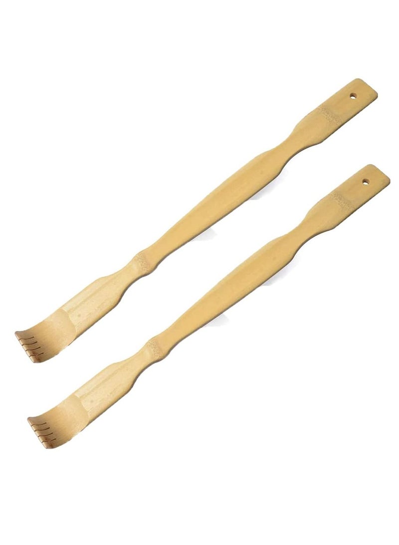 Excefore Back Scratcher, Bamboo Wood Backsplash Massager, 18.5 Inches (Approximately 47 Cm) For Self-Treatment, Practicality And Novelty Gifts For Relieving Itching (2 PCS) - Image 1