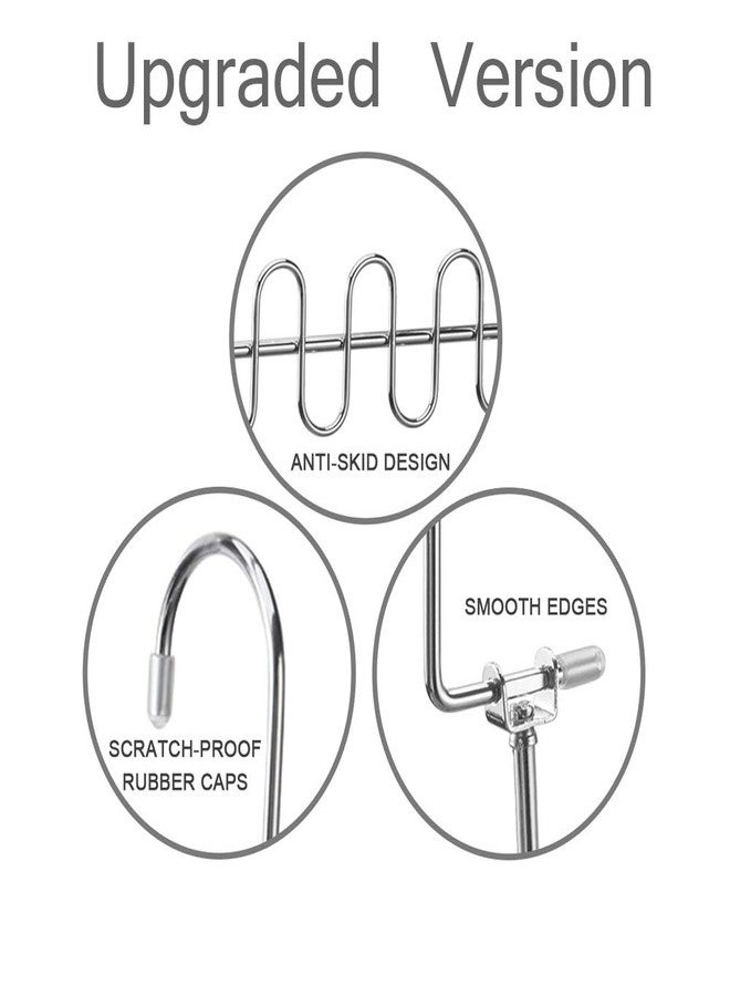 Meetu Closet Organizer - 9.5 Inch Cloth Hanger Magic Space Saving Hangers for Wardrobe Organization (Pack of 8) - Image 5