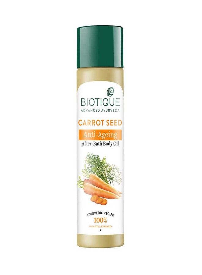 Biotique Biotique Carrot Seed Anti- Ageing After- Bath Body Oil, 120ml  - Image 1