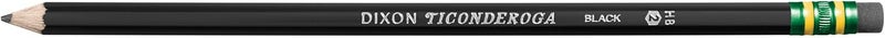 Ticonderoga Wood-Cased Pencils, Pre-Sharpened, 2 HB Soft, Black, 10 Count - Image 1
