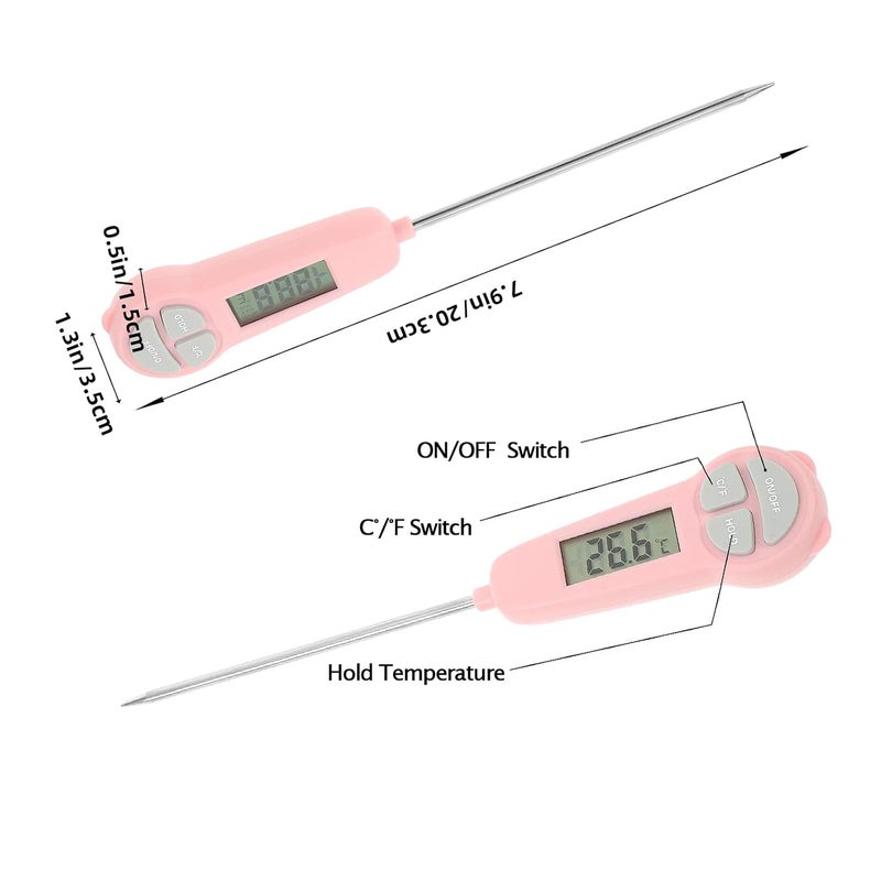 Vosarea Instant Read Digital Meat Thermometer, Food Thermometer for Oven, Grill, Grill and Smoker, Waterproof Probe for Cooking, Grilling, Baking, Measuring - Image 4