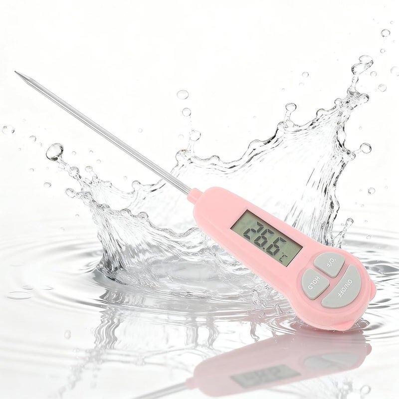 Vosarea Instant Read Digital Meat Thermometer, Food Thermometer for Oven, Grill, Grill and Smoker, Waterproof Probe for Cooking, Grilling, Baking, Measuring - Image 1