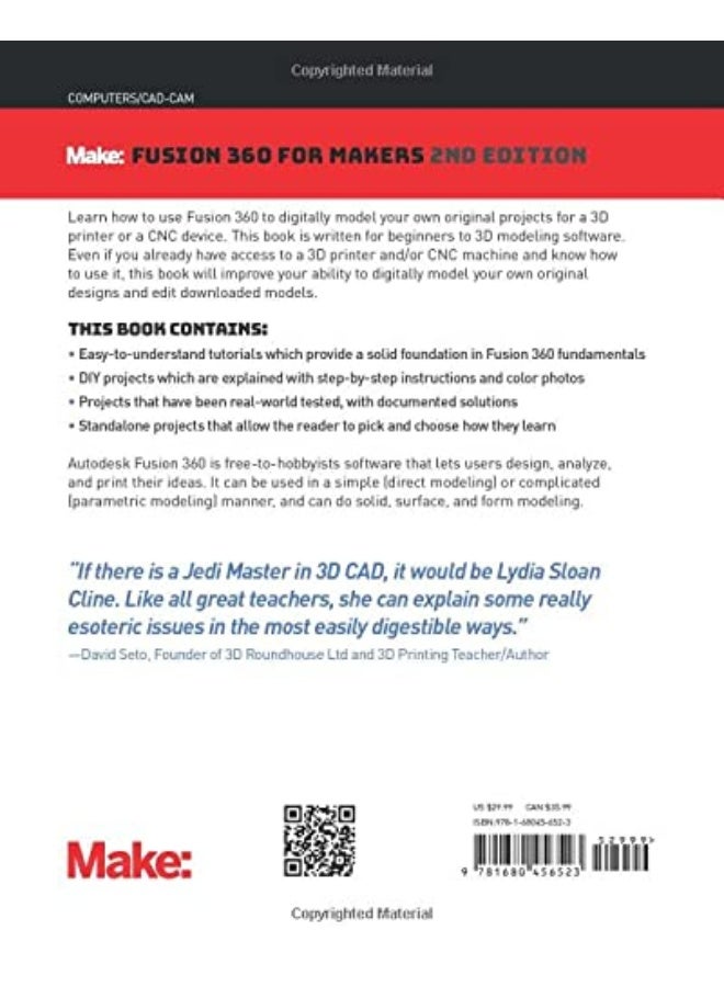 Fusion 360 for Makers: Design Your Own Digital Models for 3D Printing and CNC Fabrication - Image 2