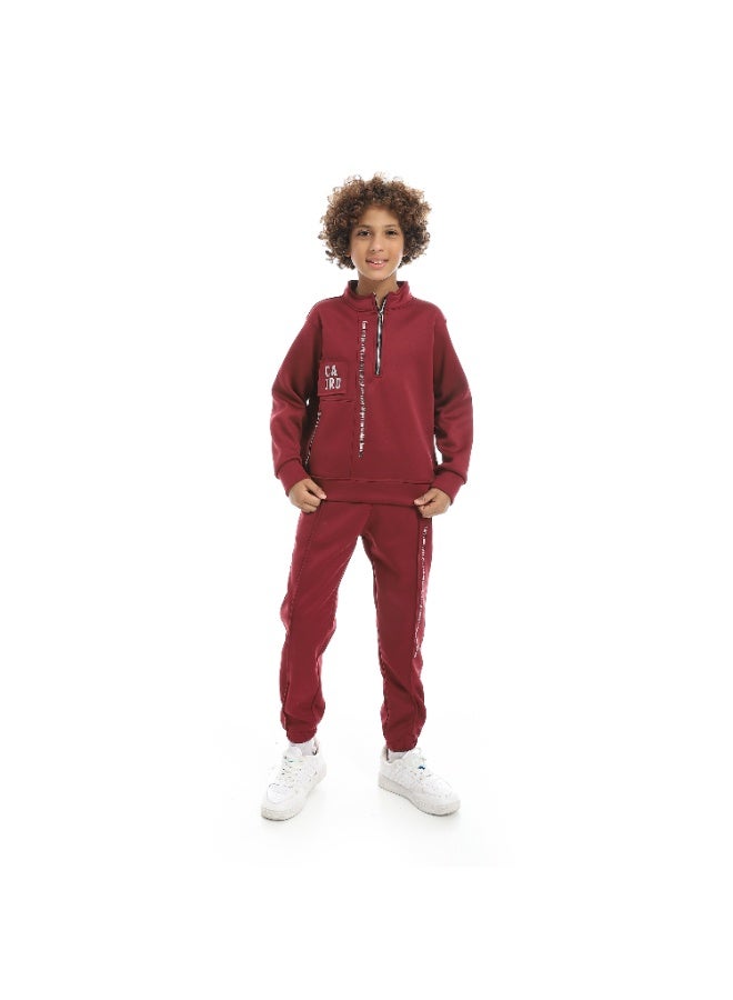 سيزار ترنج أولادي شتوي ضهر قطيفة من الداخل وسستة علي الصدر - Image 1