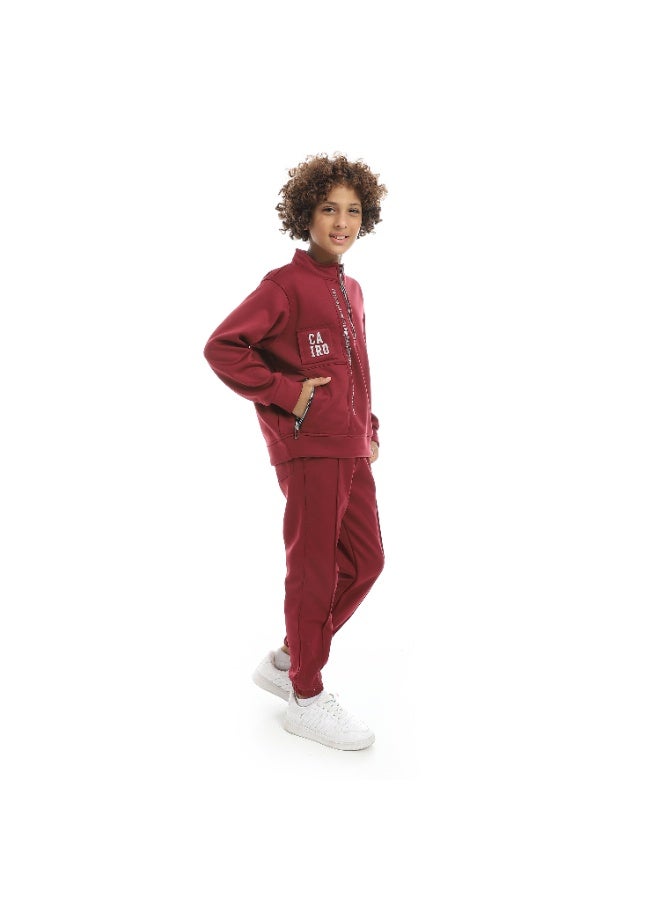 سيزار ترنج أولادي شتوي ضهر قطيفة من الداخل وسستة علي الصدر - Image 3