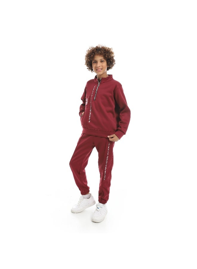 سيزار ترنج أولادي شتوي ضهر قطيفة من الداخل وسستة علي الصدر - Image 2