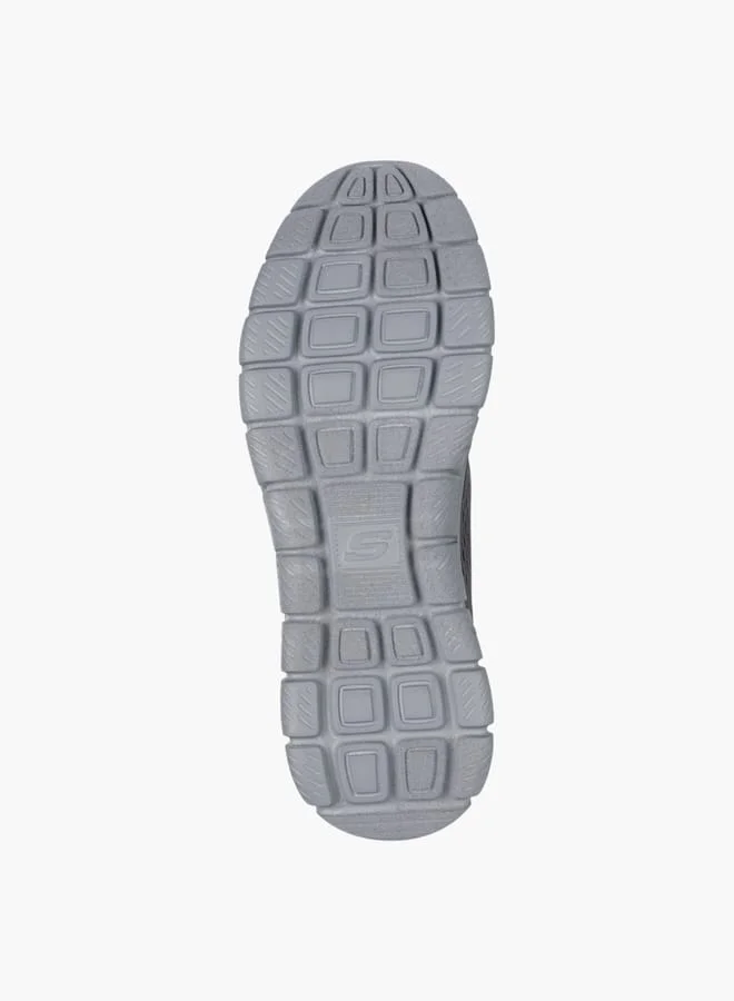 SKECHERS Men's Logo Detail Sports Shoes With Lace-Up Closure - Track