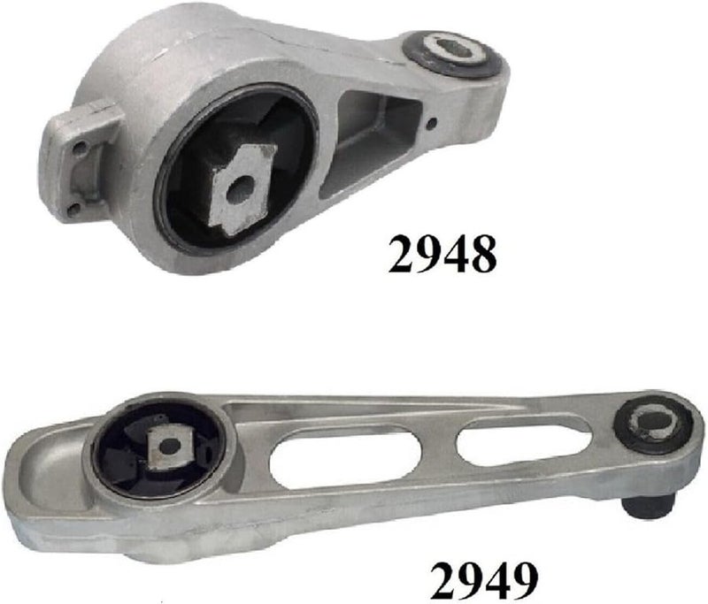 2PCS Front Upper Lower Motor Mount Compatible with PT Cruiser 2001 2009 - Image 3