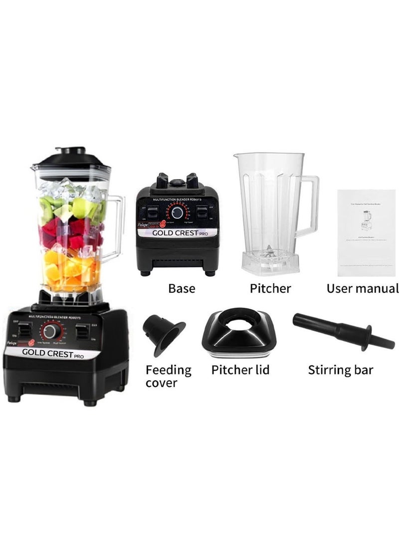 خلاط GOLD CREST PRO GC-777 – خلاط كهربائي 2 لتر عالي الأداء بمحرك نحاسي كامل