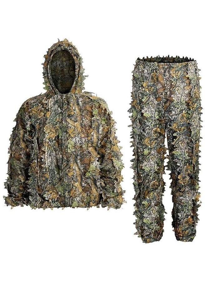 Generic - Ghillie Suit, 3D Leafy Ghillie Suit and Camo Suit, Ghillie Suit for Men， Camouflage Suits, Turkey Hunting, Lightweight Gear Hunting Clothes for Outdoor Woodland and . - Image 1