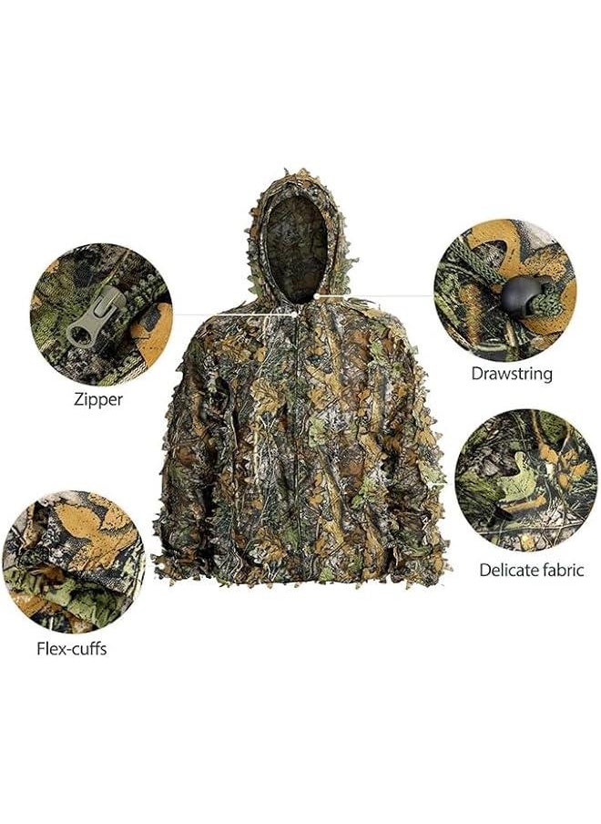 Generic - Ghillie Suit, 3D Leafy Ghillie Suit and Camo Suit, Ghillie Suit for Men， Camouflage Suits, Turkey Hunting, Lightweight Gear Hunting Clothes for Outdoor Woodland and . - Image 1