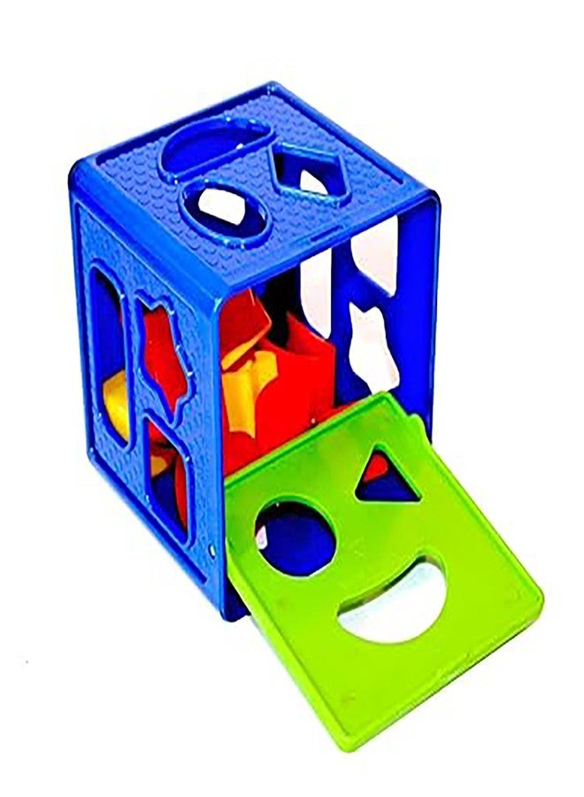 RAINBOW RIDERS Plastic Shape Sorter Cube Block Toy for Kids Includes 9 Color Recognition Shape with Colorful Sorting Cube Box Baby First Block Toys Model 2 for Boys Girls Age 2 Years Multicolor 9 pcs - Image 3