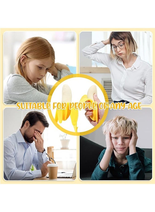 2 قطع مزيفة الموز لعبة ناعمة الموز الزائفة الذرة ناعمة تخفيف الإجهاد المطاط الممتد ، ألعاب حزب المفضلات للصغار - Image 2