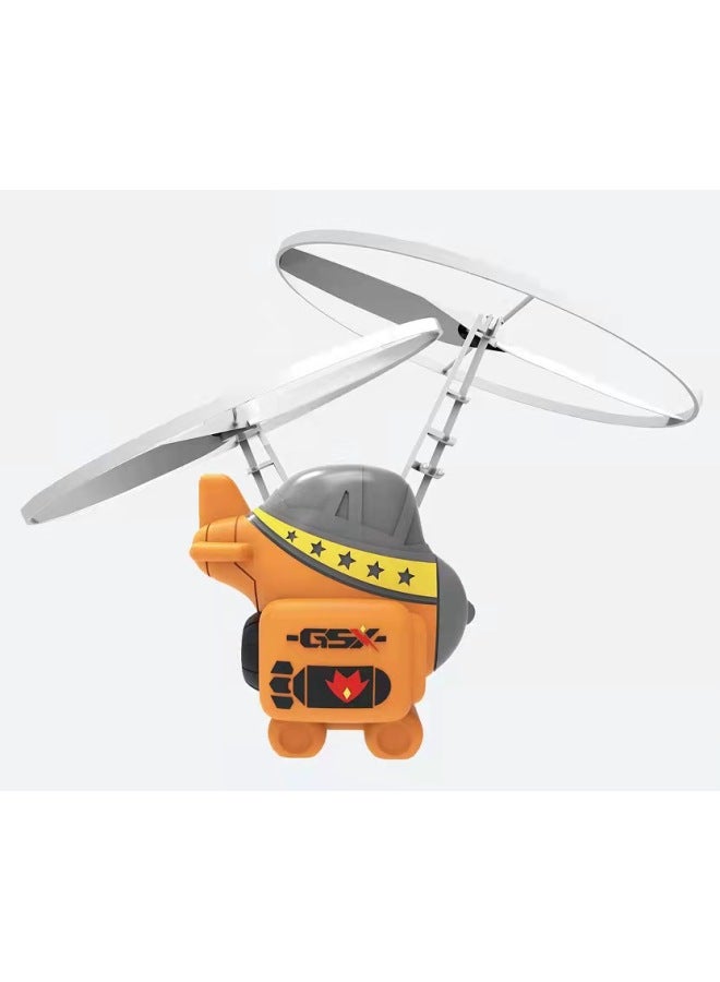 Induction Steel Wire Man Astronaut Aircraft Swing Suspension Toy Intelligent Induction Aircraft Toy Wholesale-Color:Crossover Machine - Image 1