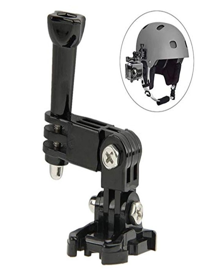 Action Pro 3-Way Adjusment Base Front Mount Helmet with Adhesive Pad Compatible with GoPro Hero 13 12 11 10 9 8 7 6 5 4 3+ 3 DJI Insta 360 X3 SJCAM YI 4K Eken Xiaomi Action Camera - Image 5