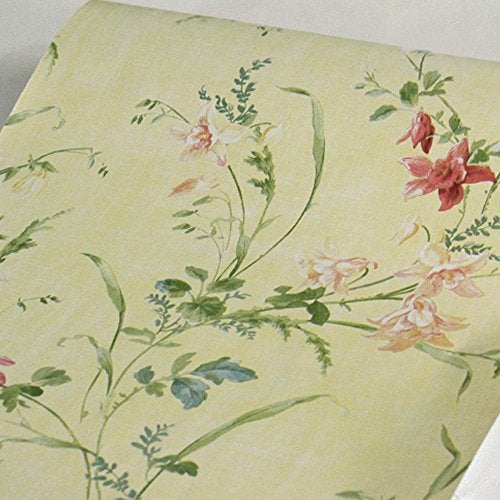 Yifely Self-Adhesive Shelf Liner Removable Contact Paper for Covering Apartment Dresser Drawers, Rural Flower, 17.7 - Image 1