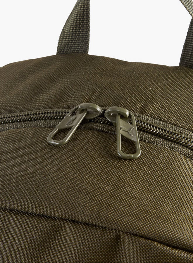 PUMA Logo Print School Backpack with Adjustable Straps and Zip Closure  - Image 4