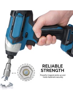 uptodateproducts uptodateproducts 5pcs Adjustable Wrenches Magnetic Hex Driver Bit 8mm 516 Nut Setter Adapter for Drill  - Image 2
