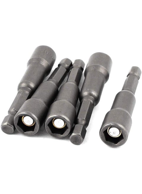 uptodateproducts 5pcs Adjustable Wrenches Magnetic Hex Driver Bit 8mm 516 Nut Setter Adapter for Drill