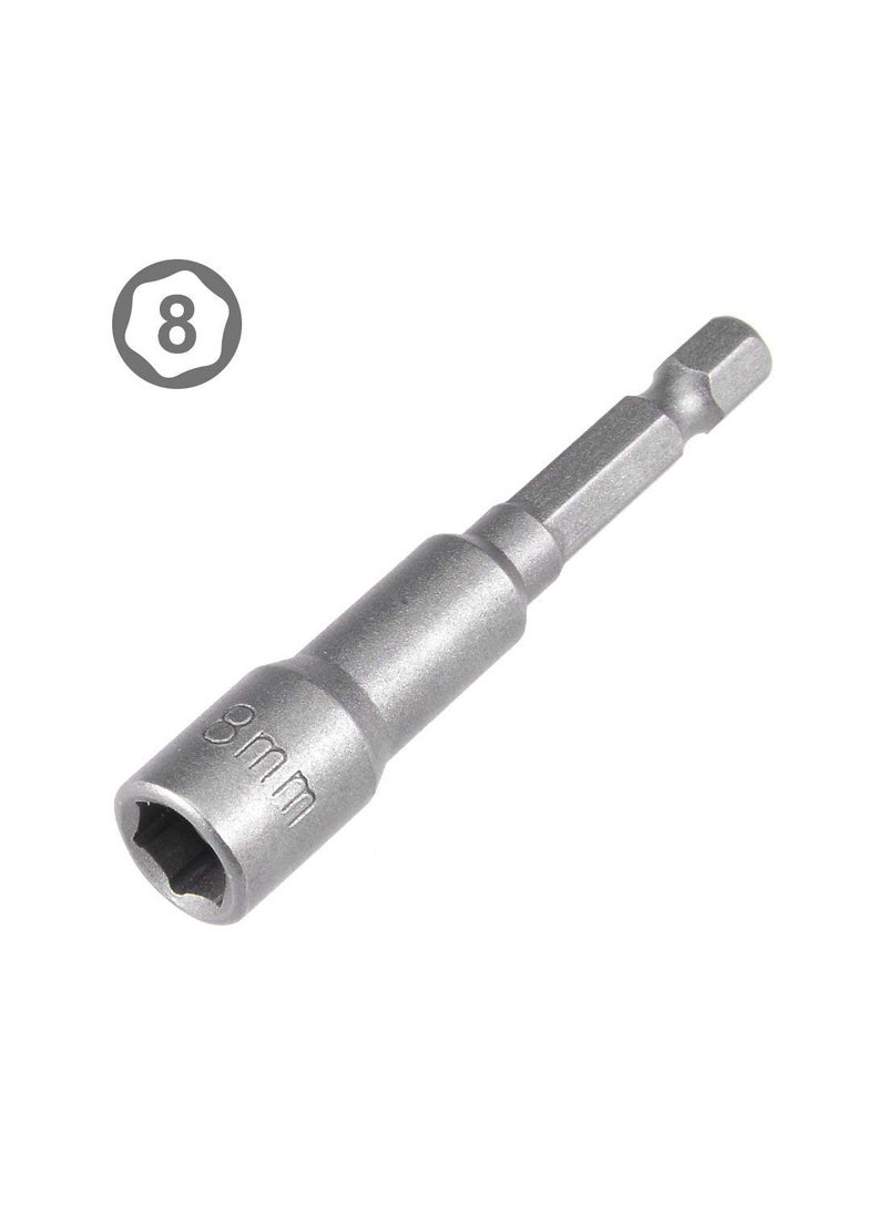 uptodateproducts - uptodateproducts 5pcs Adjustable Wrenches Magnetic Hex Driver Bit 8mm 516 Nut Setter Adapter for Drill - Image 1