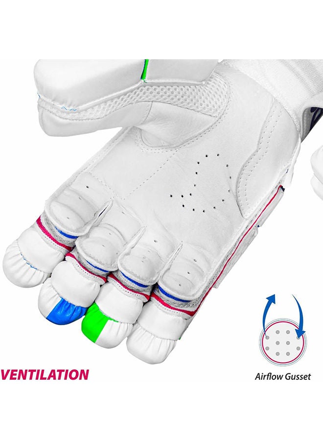 DSC Intense Shoc Leather Cricket Batting Gloves, Mens Left | Comfortable Fit | Breathable Design | Flexible Movement - Image 5