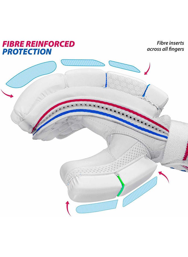 DSC Intense Shoc Leather Cricket Batting Gloves, Mens Left | Comfortable Fit | Breathable Design | Flexible Movement - Image 3