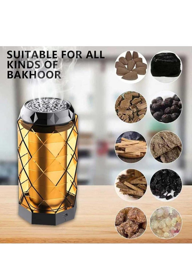 Oud Bakhoan - Bakhoor Electric Incense Burner Unique Crystal Design 2000mAh Battery Car Oud Incense Burner with Box - Image 1