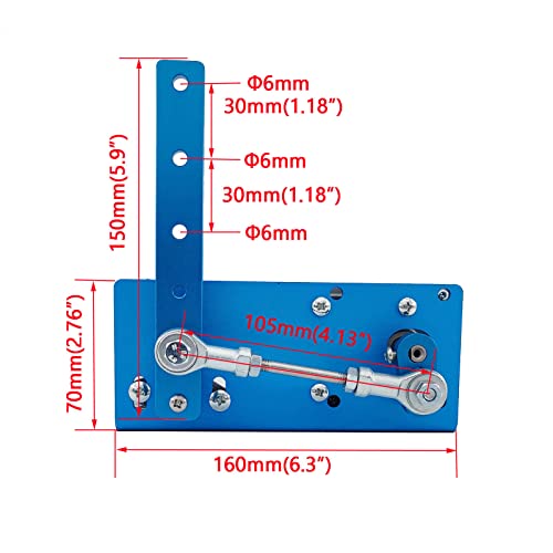 JQDML DC 24V Reciprocating Swing Motor, 20-120 Degrees Adjustable,Max Speed 90rpm,with Speed Controller,for Holiday Decorations,Halloween Props,DIY Projects,Dynamic Advertising and Experiment - Image 4