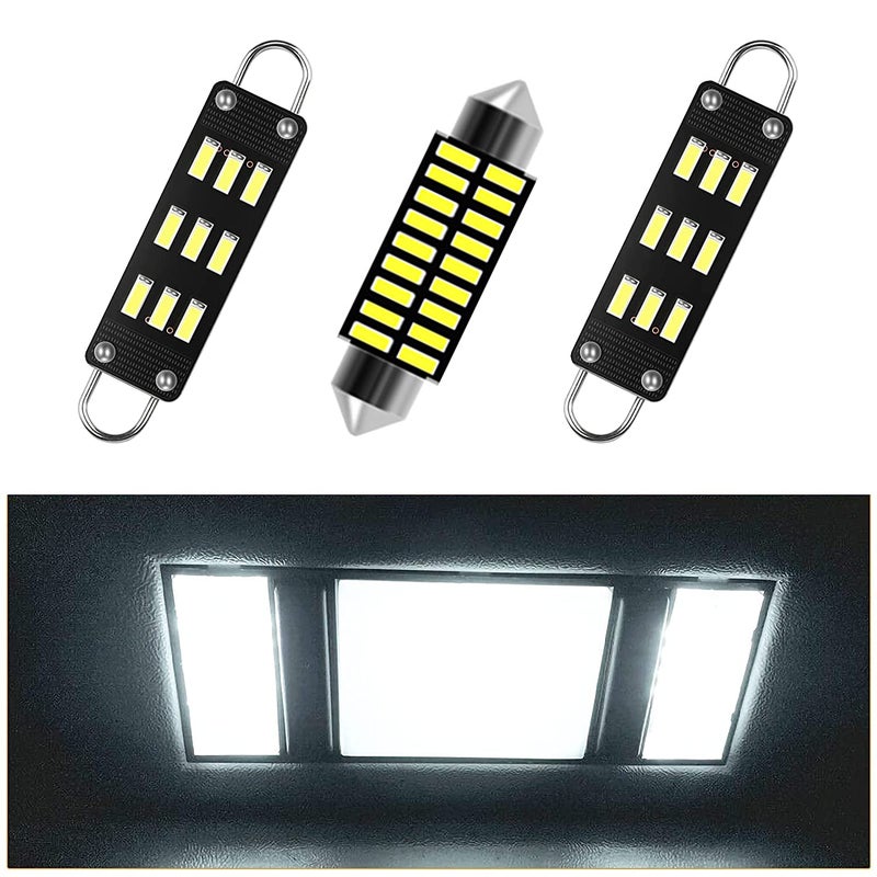 مجموعة مصابيح LED داخلية 3 قطع من AWALITED متوافقة مع شيفروليه سيلفرادو 1988-1998 و GMC سييرا و شيفروليه C1500 K1500 بيك أب