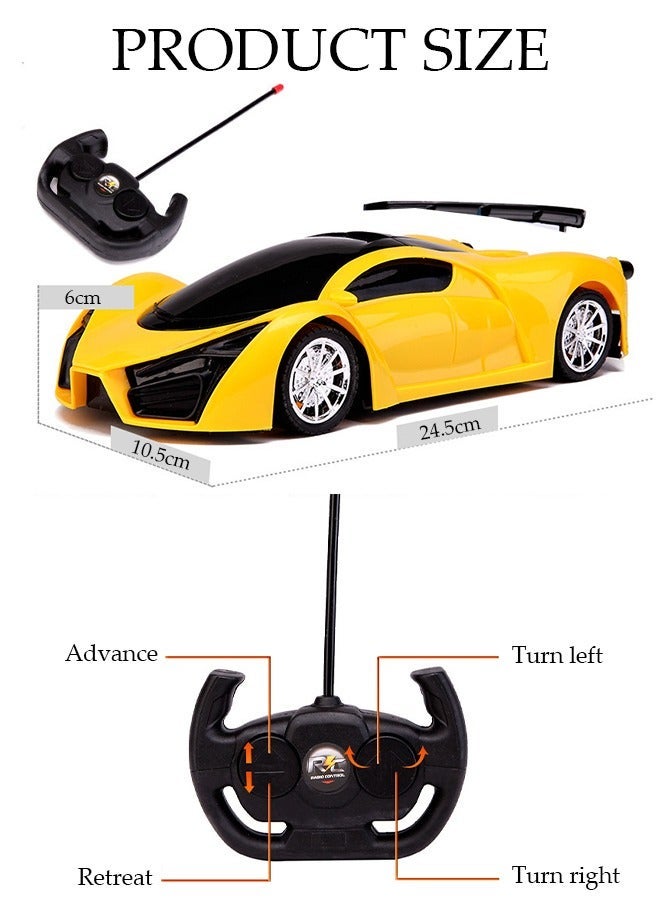 DUNISO Remote Control High Speed Drift Bugatti Car Rechargeable Remote Control Electric Sports Racing Toy Car Realistic Model Car with LED Lights, Suitable for Children, Girls, Boys, Toddlers' Birthday Hobbies Gifts - Image 2